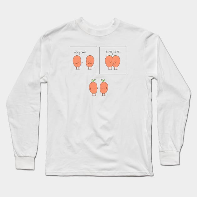 Seeds of kindness Long Sleeve T-Shirt by milkyprint